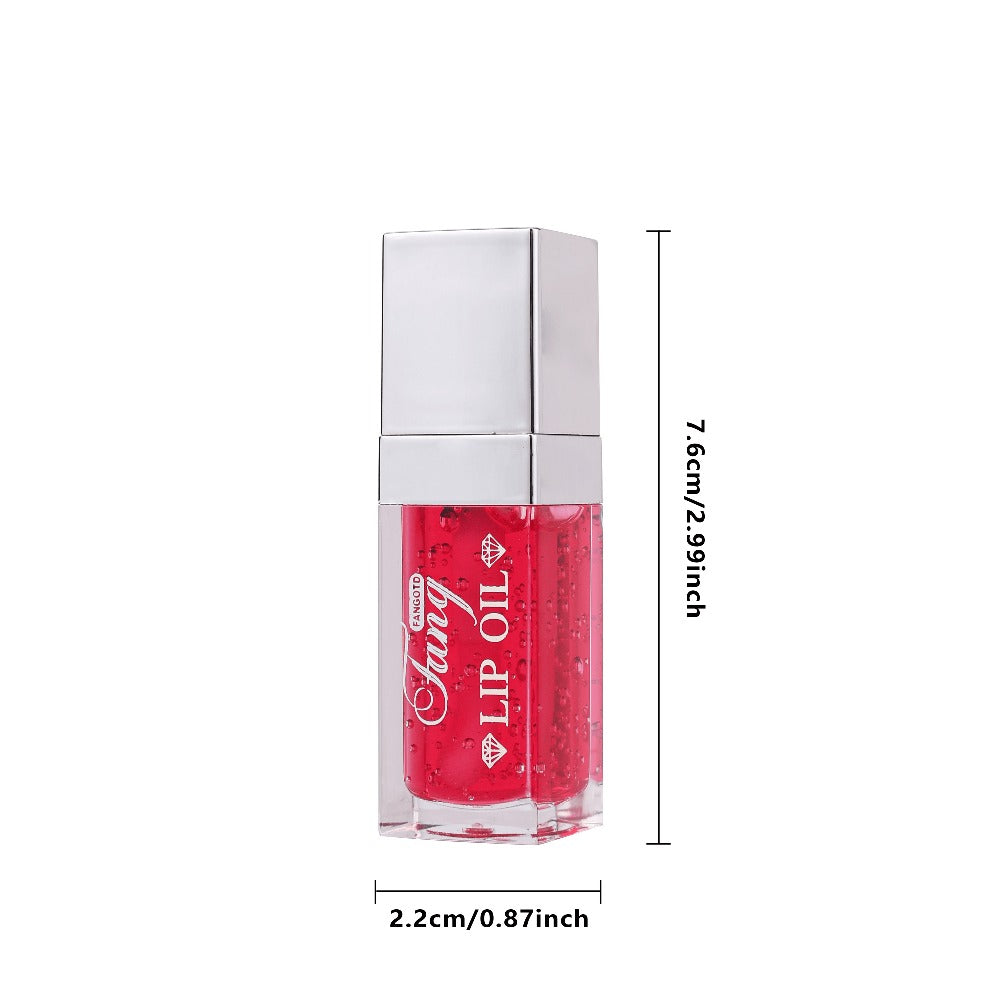 Glossy Lip Oil Set 4 Pack Moisturizing Plumping Transparent Volumizing Lip Treatment Non-Sticky Long-Lasting Lip Gloss Oil for Soft Hydrated