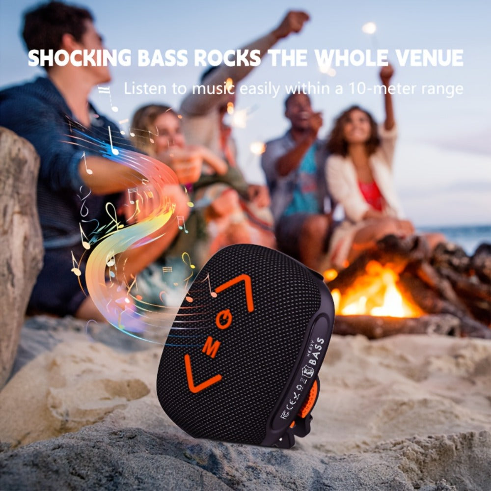 Wireless Bike Speaker with Removable Bicycle Mount for an Everyday Personal Care Routine, with the Listed Configuration