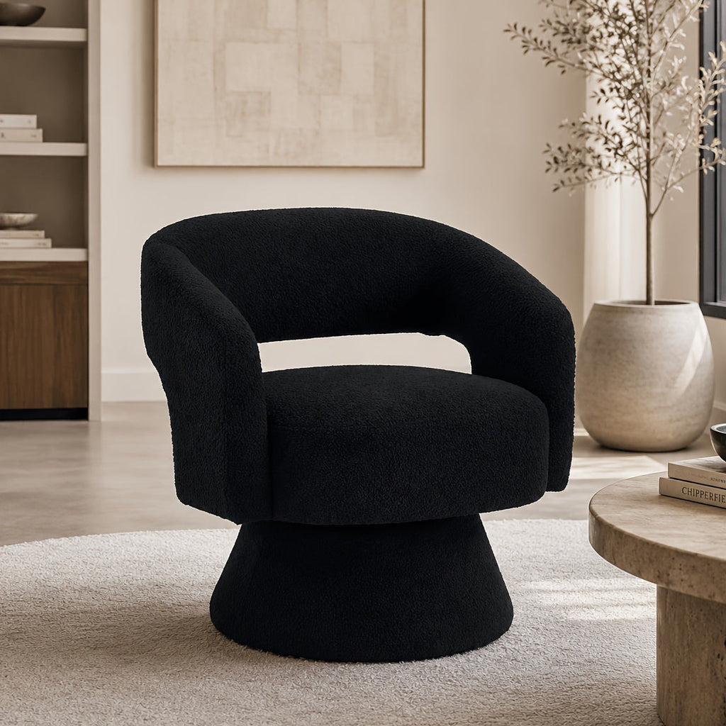 Accent Chair shown in the Black option