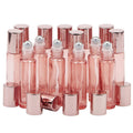 Essential Oil Roller Bottles 14 Pack 10ml – Refillable Glass Roll-On Perfume Containers with Stainless Steel Roller Balls, Opener & Funnel