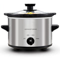 Mini Slow Cooker 1.5QT & 2.0QT with Adjustable Temperature Ceramic Crock & Glass Lid, Small Slow Cooker for Sauces Dips Soups Stews