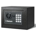 Fireproof Home Safe Box with Digital Keypad and Key Lock Steel Security Safe for Money for Entryways, Bedrooms and Living Spaces