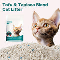 Tofu & Tapioca Blend Cat Litter – Flushable Quick Clumping Low Dust Odor Control Kitty Litter, Natural Plant-Based Formula