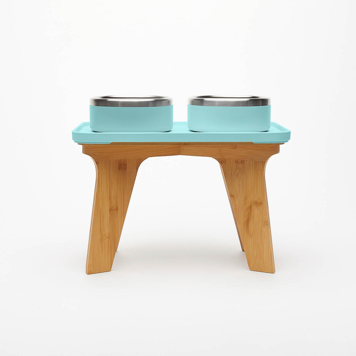 Elevated Pet Slow Feeder and Bowl Set Sky (Light Blue) / Medium (2-3 Cups) / 12 inches