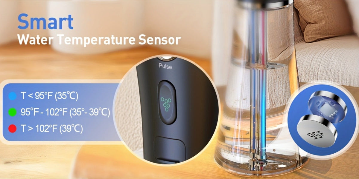 Rechargeable Ear Irrigation Cleaning System with Dual Water Tank, Interchangeable Tips and Two Checkout Models