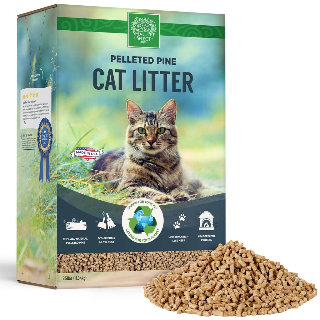 Natural Pine Pellet Cat Litter, 8 lb