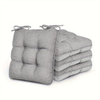 Memory Foam Chair Cushions 4/8 Pack, Non-Slip Seat Pads for Dining Chairs, Kitchen, Office & Patio – Indoor Outdoor Chair Pads M/L Size