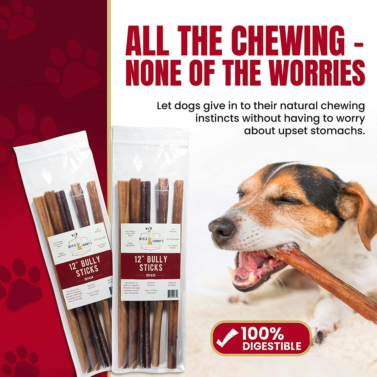 Jumbo Smoked Bully Stick Dog Chews product image 6