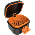 Denture Bath Case Leak-Proof with Drainage Basket Silicone Ring Safety Buckle Portable Travel for an Everyday Personal Care Routine