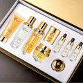 Skincare Set with Beautyluress Label, 9 Collagen and Hyaluronic Acid Cleanser Serum and Cream Items