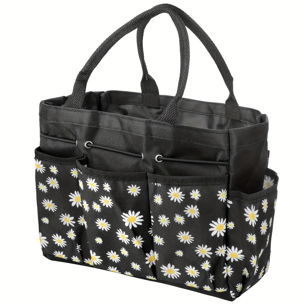 Garden Tool Bag Heavy Duty Multi-Pocket Organizer – Large Capacity Tool Storage Carrier Tote for Gardening, Lawn Care
