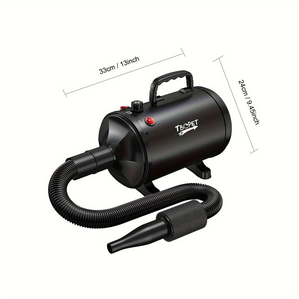 Dog Hair Dryer 3800W High Power – Professional Pet Grooming Blow Dryer with Adjustable Speed & Temperature Control