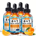Face Serum 4-Piece Set with 30ml Hyaluronic Acid, Niacinamide, Vitamin C and Vitamin E Dropper Bottles
