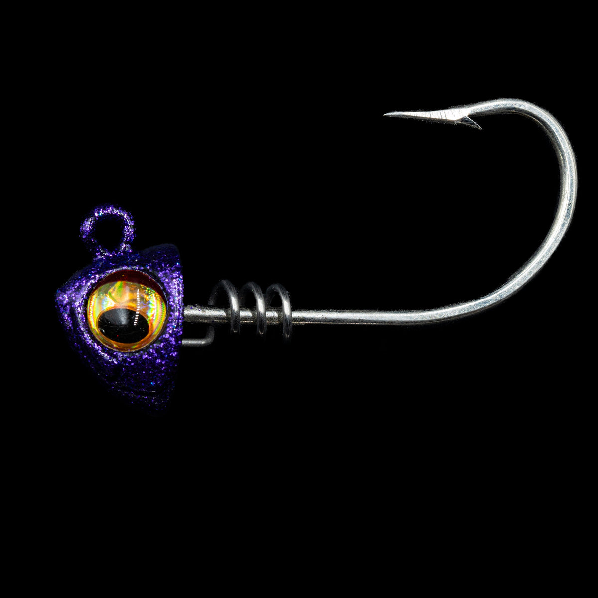 5-Inch Swimbait Jig Heads, Lead / Purple Haze / 1
