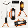 Camping Light & Work Light 3000 Lumens – Cordless LED with 3 Adjustable Heads, 8000/14500mAh Rechargeable Battery