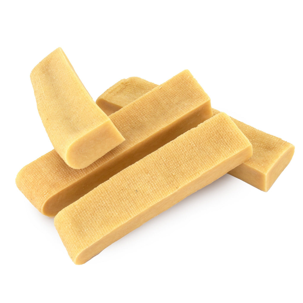 Himalayan-Style Hard Cheese Dog Chews in Small, Medium or Extra Large, Single or Four-Piece Packs