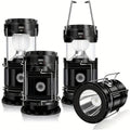 Collapsible Camping Lantern Rechargeable Bulk Set – Foldable USB LED Pendant Light for Camping, Power Outages & Emergency Survival