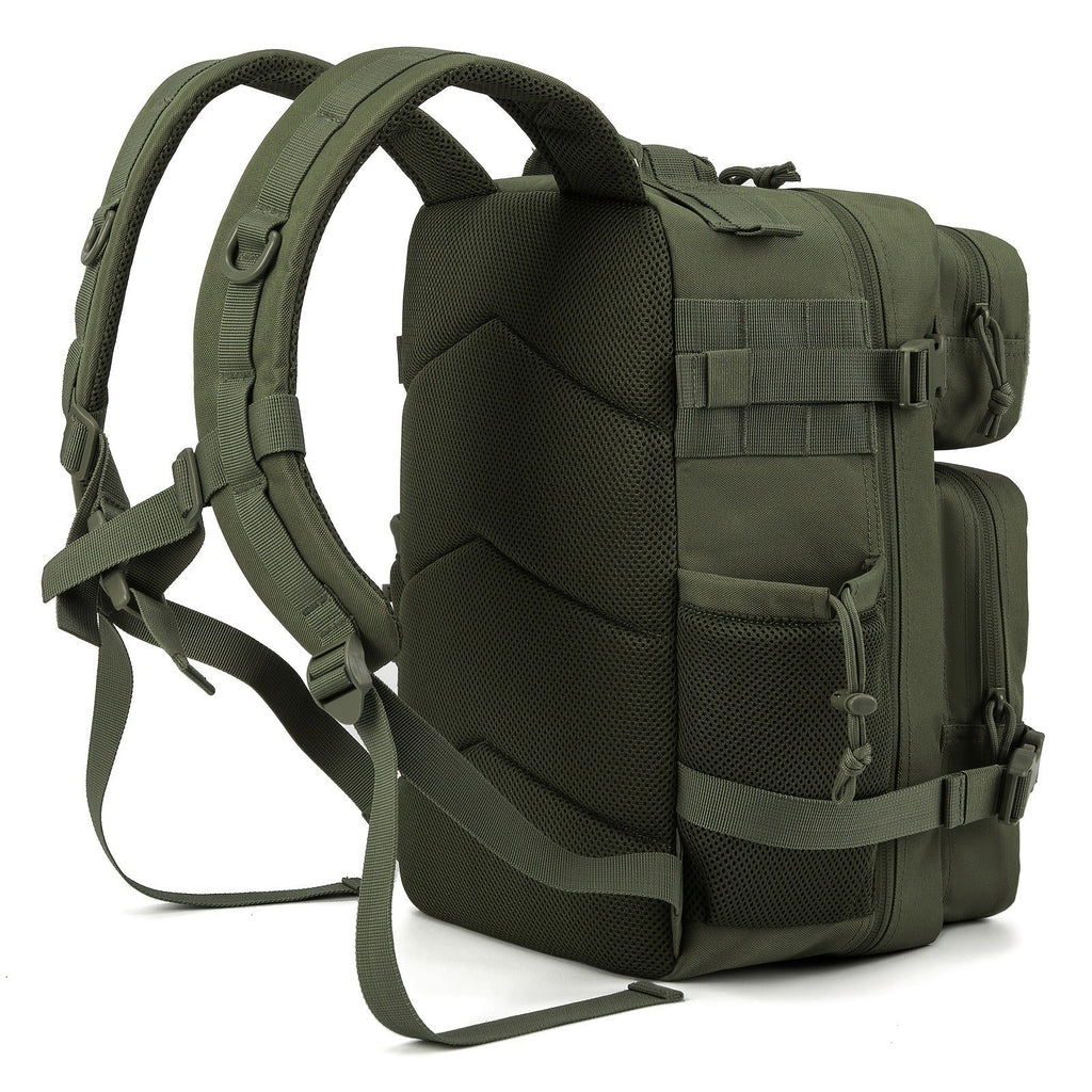 25L Tactical Laptop Backpack with Dual Side Bottle Pockets and Nine Color or Pattern Options