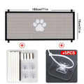Pet Gate Folding Mesh Dog Safety Fence Isolation Net – Portable Collapsible Pet Barrier for Doorways Stairs Cars