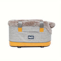Pet Car Seat Carrier Bag Portable Safety Booster Seat for Dogs & Cats – Foldable Travel Bag with Car Pad, Secure Outing Bag