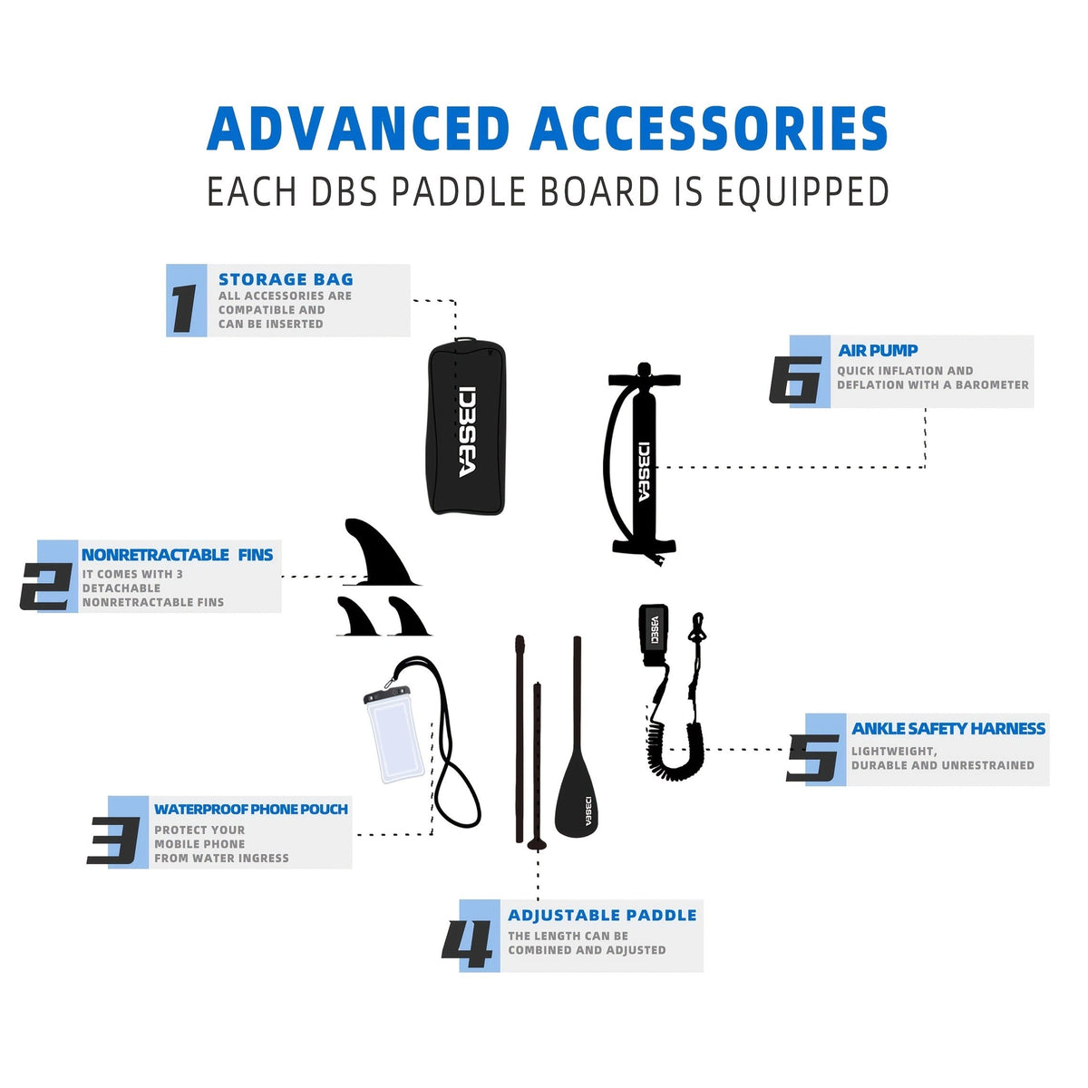 Premium SUP Board 11ft x 35'' Extra Wide Inflatable Paddle Board for Youth Adults with Backpack Waterproof Phone Pouch Paddle Leash Hand