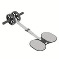 Ab Roller Wheel with Knee Pads & Adjustable Resistance – Automatic Rebound Core Workout Equipment for Home Gym