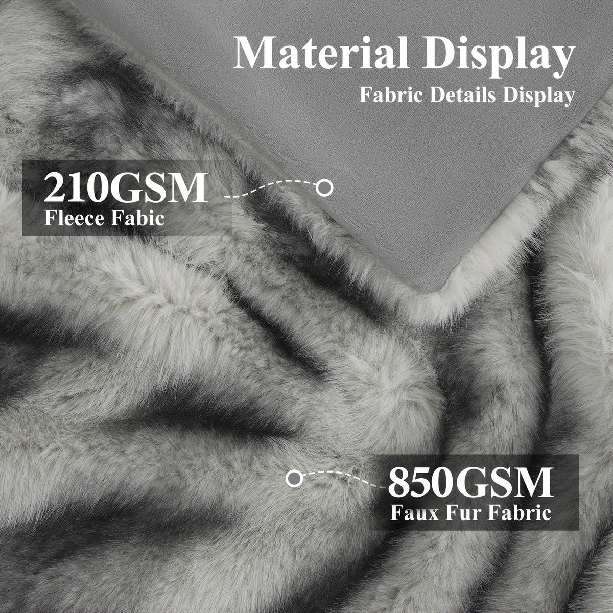 Faux Fur Throw Blanket 1060GSM Luxury – Super Soft Reversible Plush Mink Blanket for Bed Couch Sofa, Oversized Heavy Weight Cozy Blanket