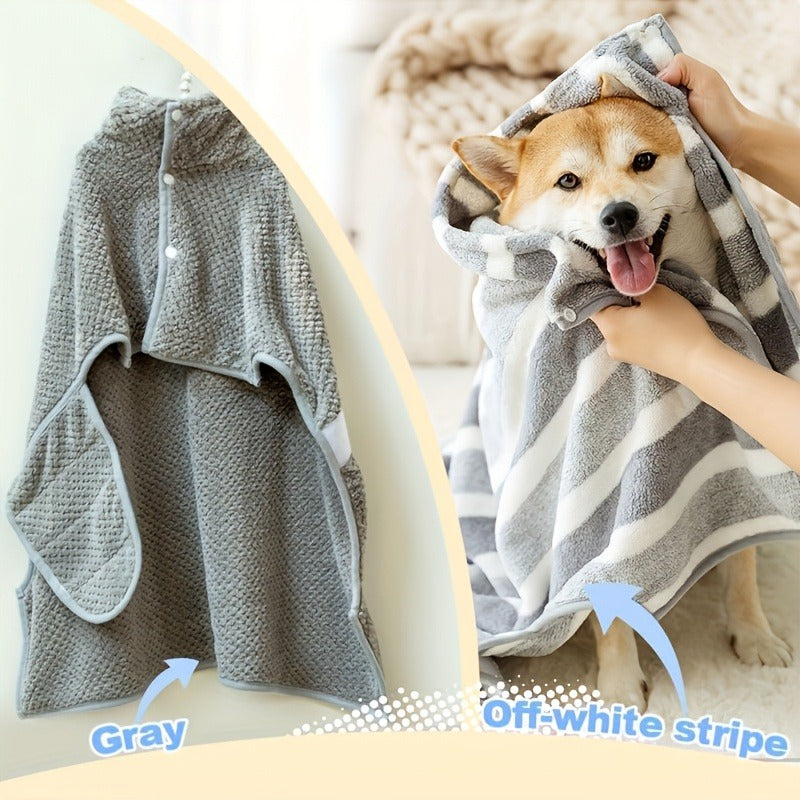 Microfiber Pet Towel Quick-Dry Super Absorbent Dog Bath Towel for Bathing Swimming Beach Outdoor S M L Gray Soft Lightweight Dog Grooming