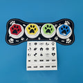 Dog Communication Buttons for Talking – Pet Training Buttons with Mat, Recordable Dog Talking Button Set, Durable Easy-Clean