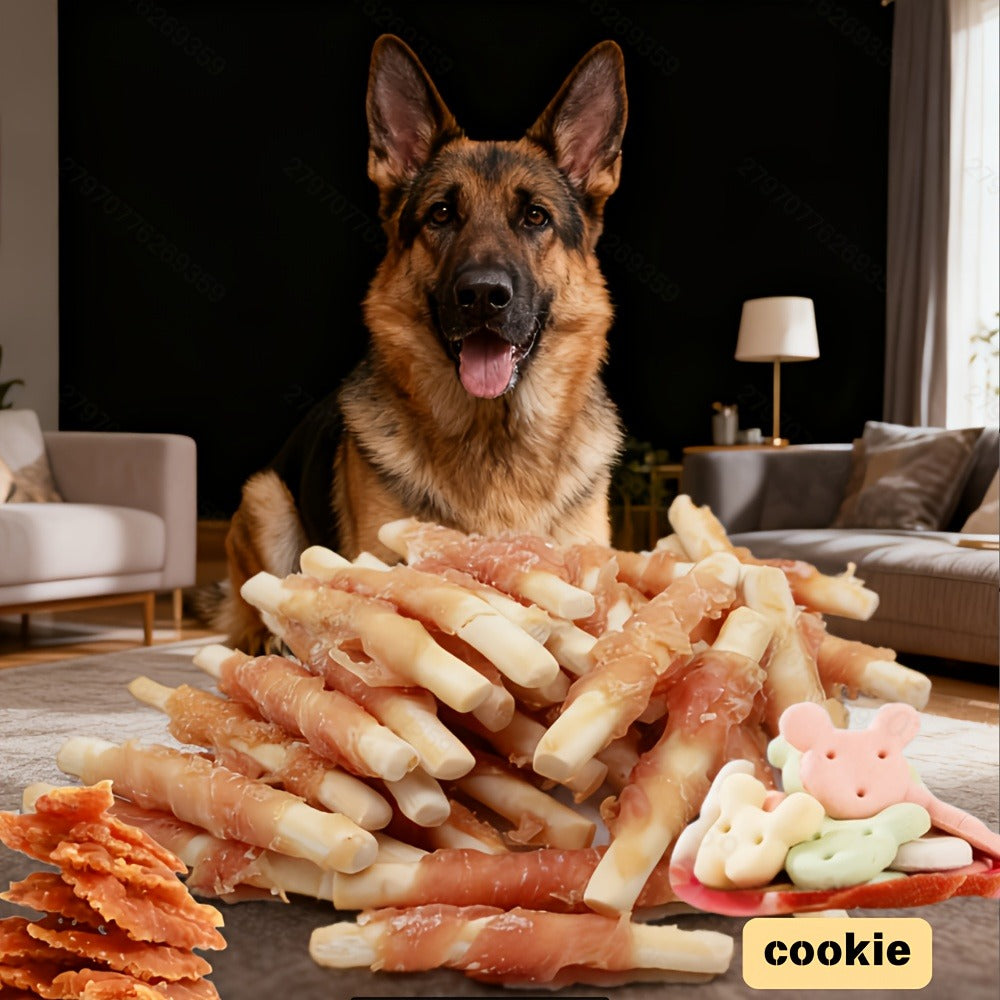 Dog Treats BLACK DUCK Chicken-Wrapped Milk Sticks in 200g and 400g Package Options for Reward Use