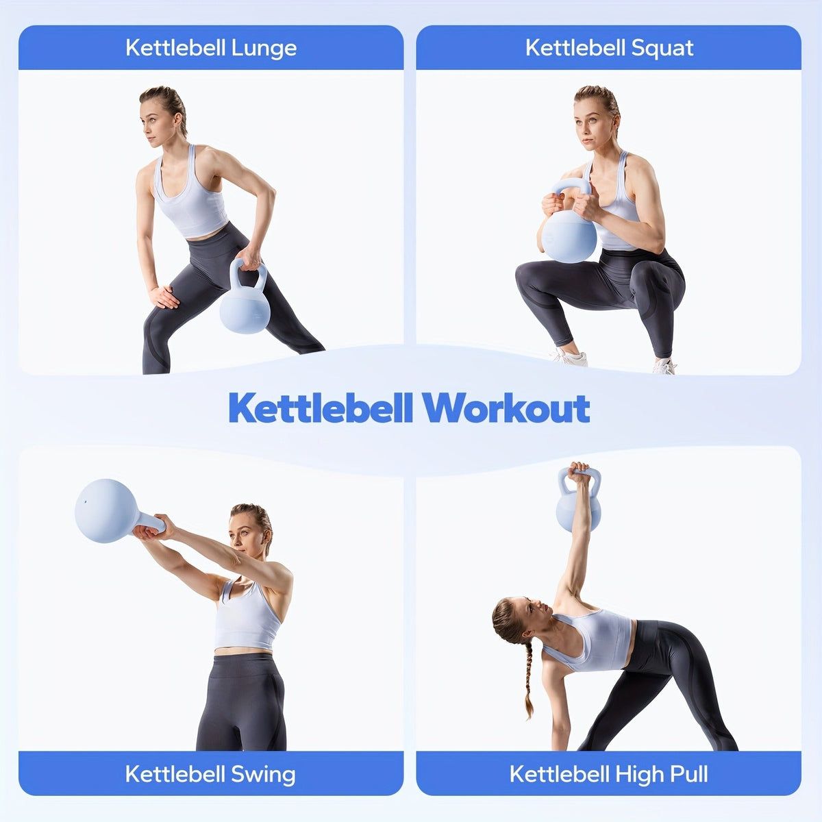 Soft Kettlebell Sand-Filled with Non-Slip Wide Grip Handle & Cushioned Base – Premium Mineral Sand Kettle Bell for Safe Strength Training