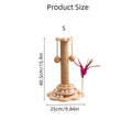 Cat Scratching Post Sisal Vertical Scratcher – Solid Wood Base, Wear-Resistant Rope, Multiple Styles: Standard, Mushroom & Dolphin Shapes