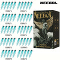 EO Sterilized Tattoo Cartridge Needles 50pcs Mixed Sizes 3RL 5RL 7RL 9RL 5RS 7RS 9RM for Temporary Body Art, Festivals and Costumes