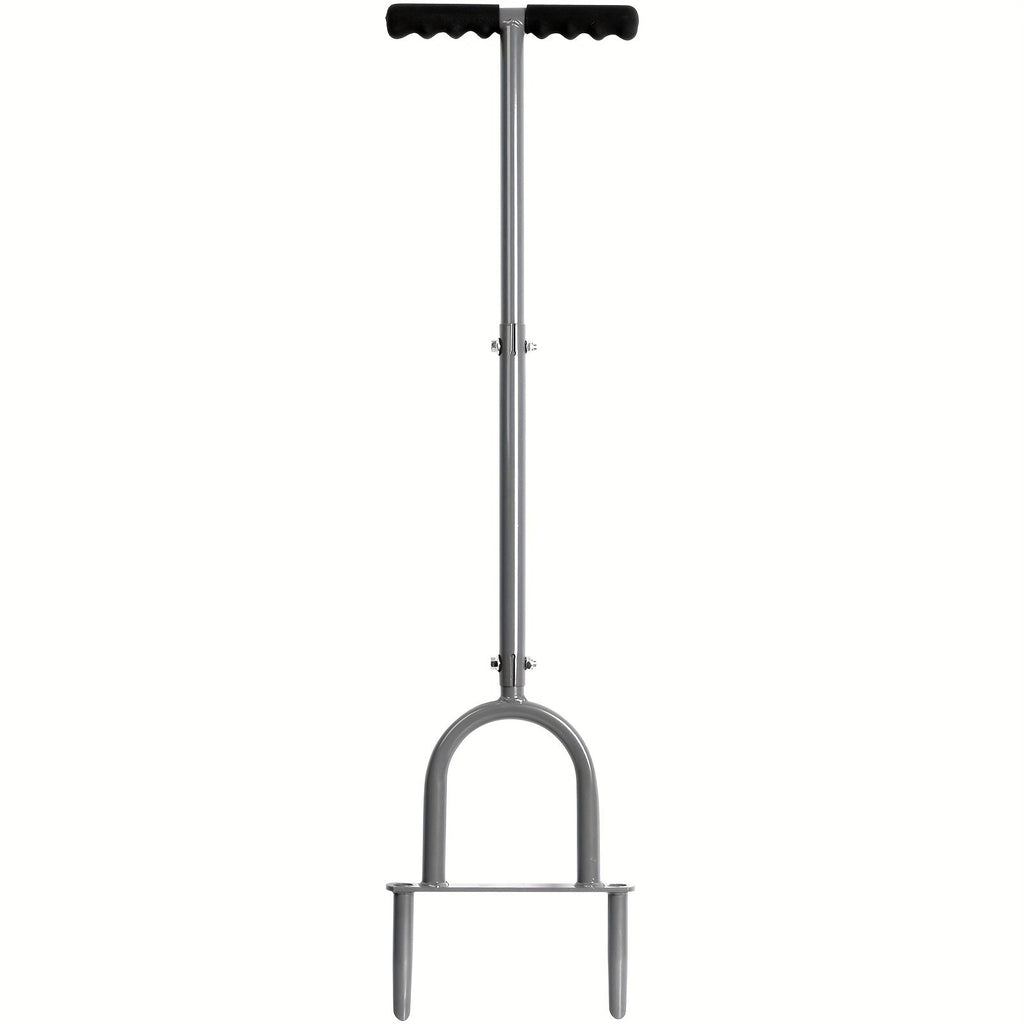 Lawn Aerator, Manual Core Aerating Tool Dethatching Compacted Soil for Garden, Patio and Yard Use