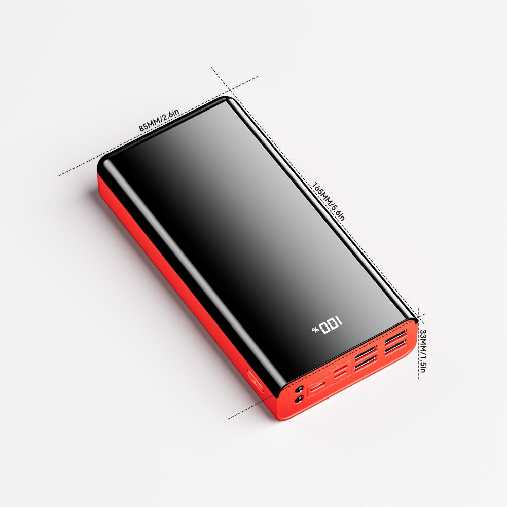 Power Bank 30000-100000mAh with Four-Port Layout, 22.5W Listed Charging and Digital Display