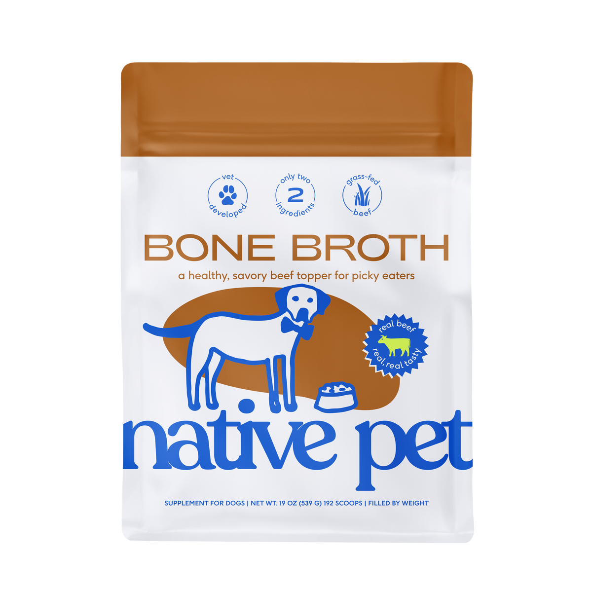 Beef Bone Broth Powder for Dogs 192 scoops