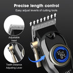 Hair Clipper LQT Blue Multi-Tool Grooming Set Options with Digital Displays, USB Charging and Guide Combs
