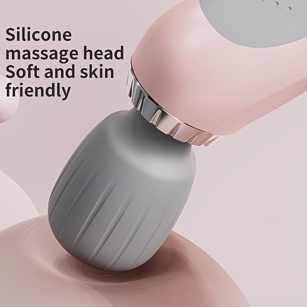5-Speed USB Rechargeable Handheld Electric Massager Wand, Full Body Vibration Massage for Neck Back
