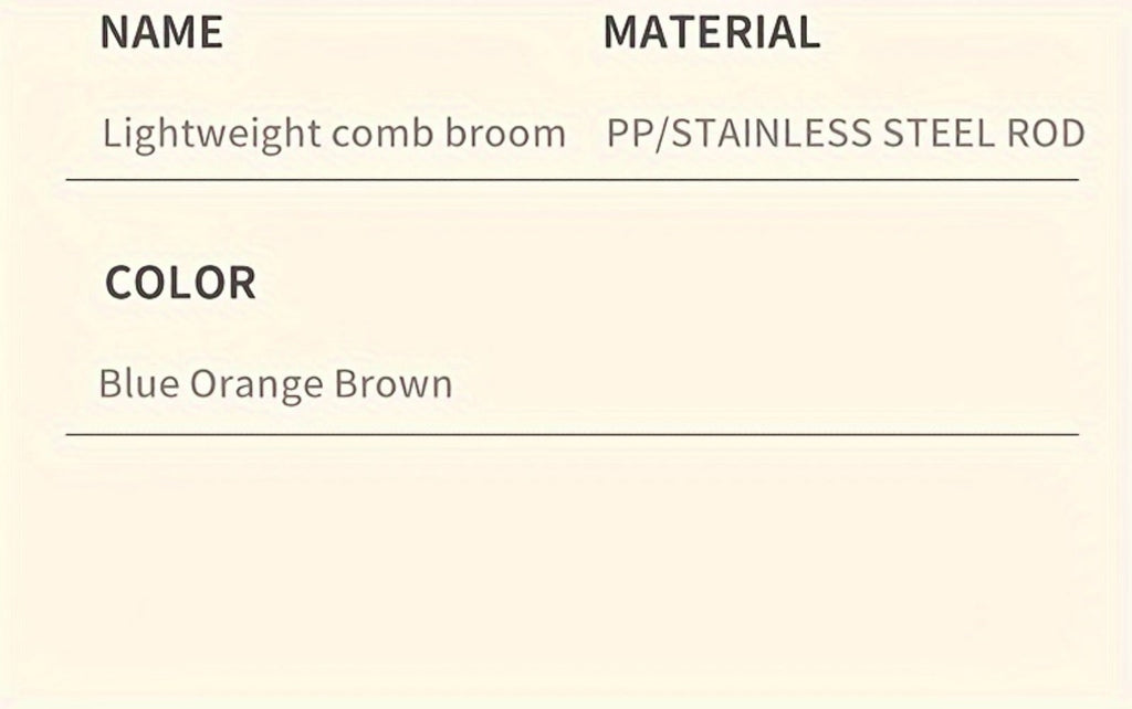 Folding Broom and Dustpan Set with Sectioned Handle, Rotating Head and Nine Blue, Orange or Khaki Checkout Options