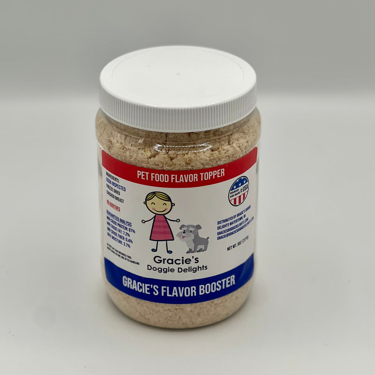 Freeze-Dried Pet Food Topper, Chicken Breast Half Pound Bulk Jar
