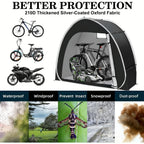 Bike Storage Shed Tent Outdoor Bicycle Cover Shelter 210D Oxford PU4000 for 2-3 Bikes Lawn Mower Garden Tool Storage