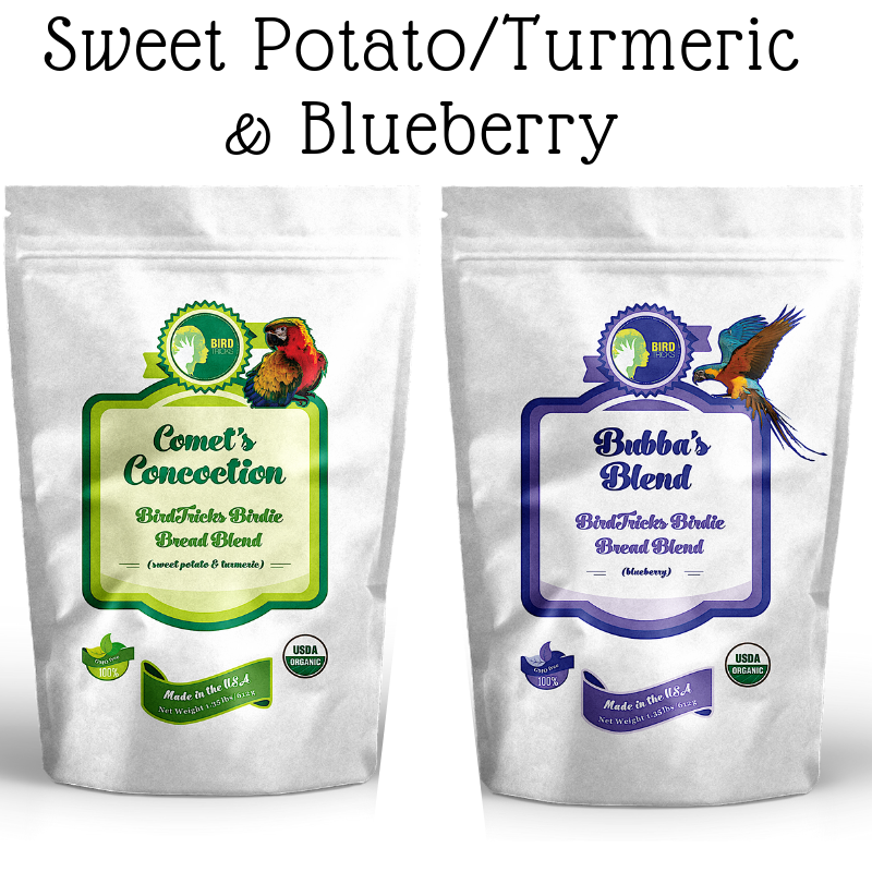 Parrot Birdie Bread Mix Bundle Sweet Potato & Blueberry
