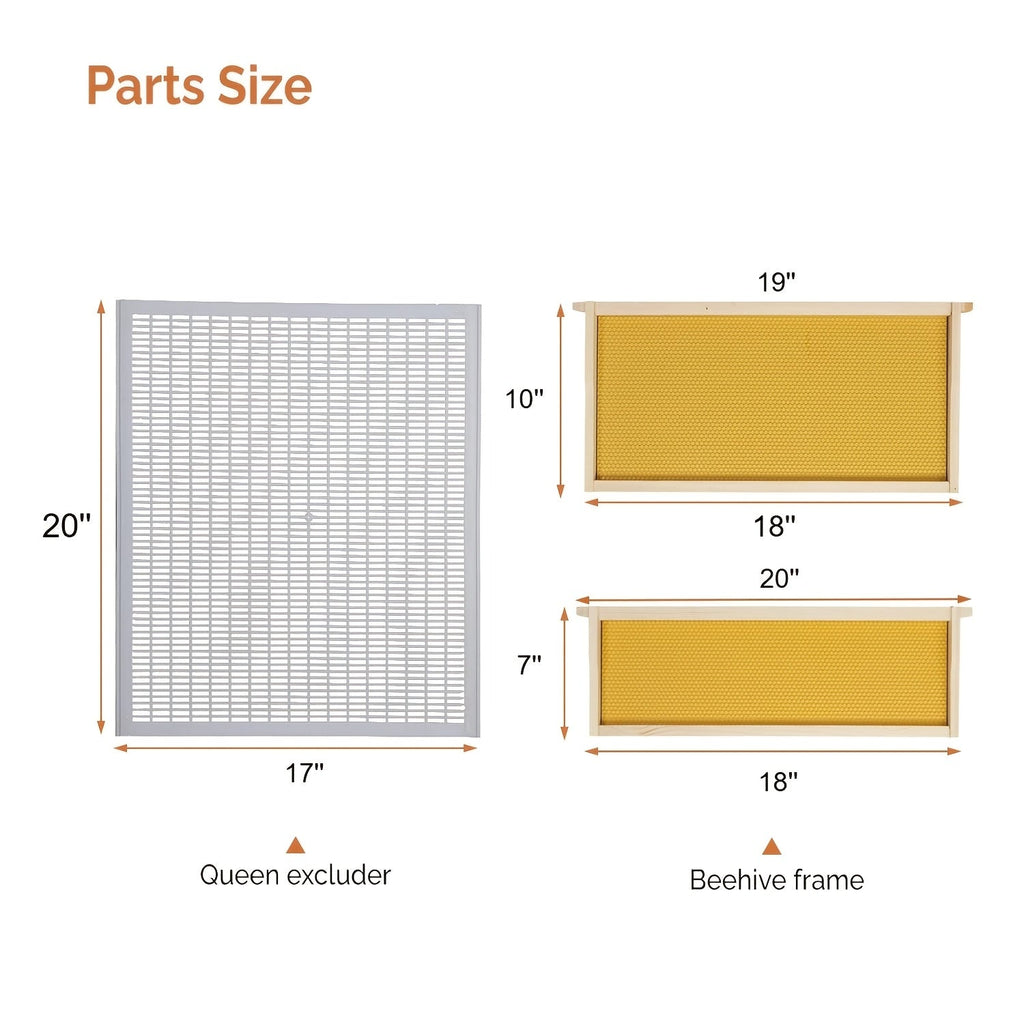 Langstroth Bee Hive Kit Wax Coated Wood 10-Frame 3-Layer Frames for Everyday Face, Beard and Body Grooming