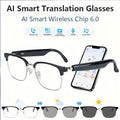 Smart Glasses Camera and Camera-Free Eyewear with Photochromic, Transparent and Black Lens Options