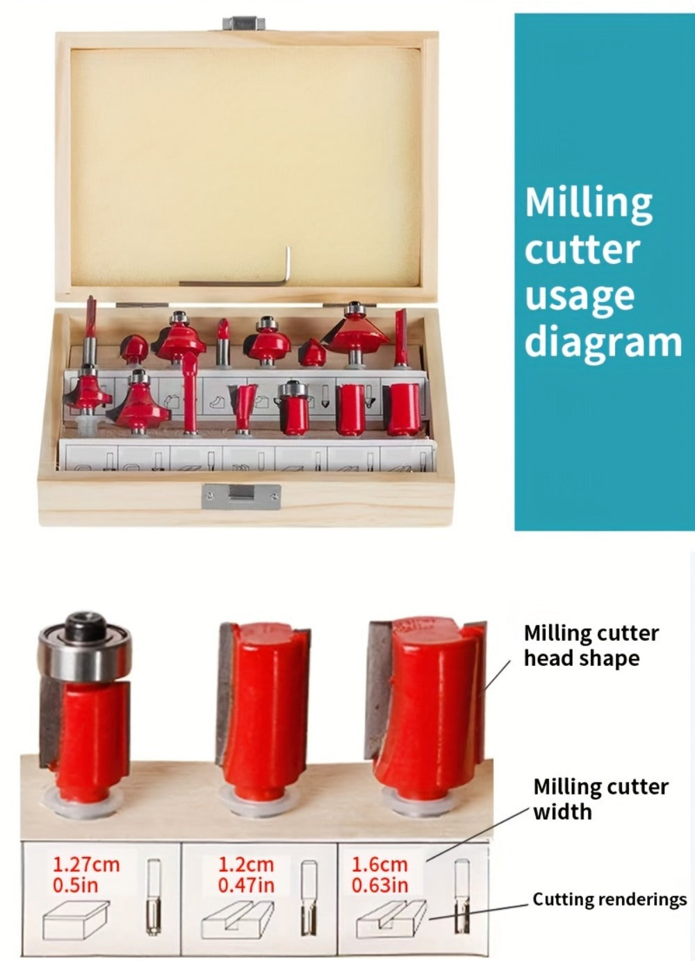 Wood Router Carving Machine Electric Trimmer, Wood Slotting, Drilling & Engraving Tool with Optional 15pc Milling Cutter Set