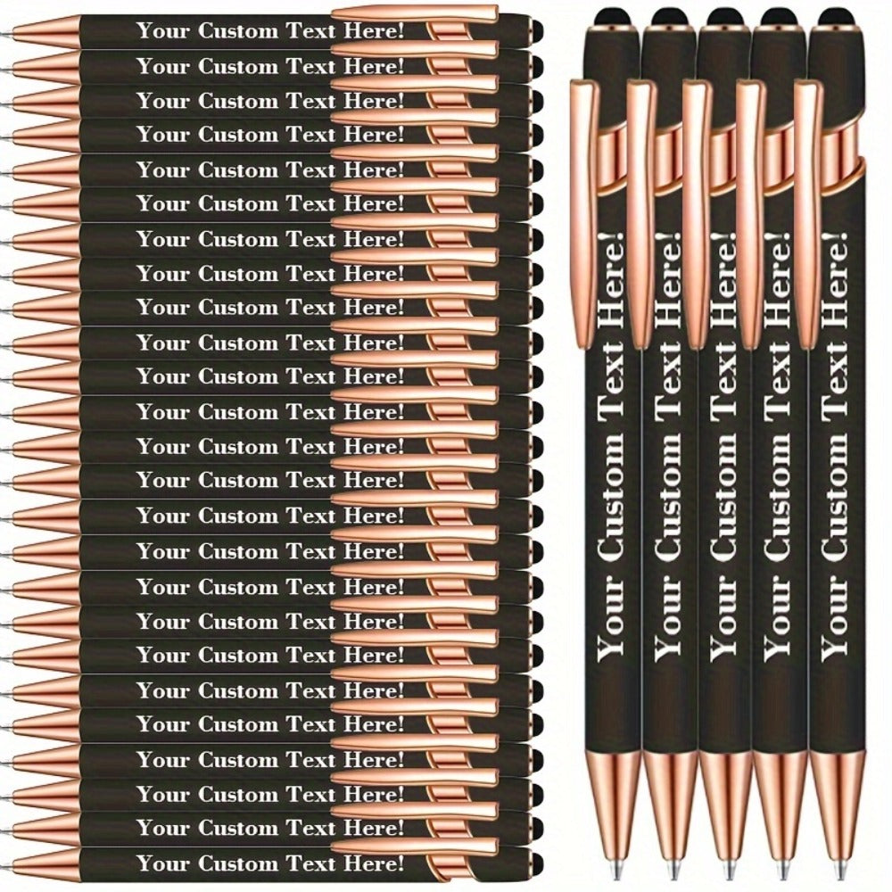 Custom Engraved Luxury Pens Bulk Set with Touch Tip & Grip - Personalized with Logo, Name or Text