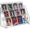 PSA BGS SGC Graded Card Display Stand – 3 or 5-Tier Vertical Collectible Card Showcase, Snap-In Assembly No Tools Desktop Holder