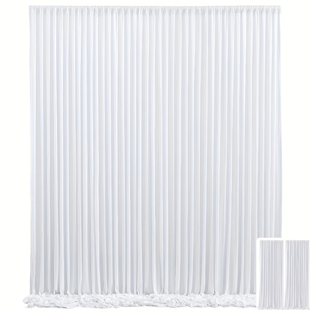 Party Backdrop Curtains 2pcs 59x118 Inch with Poles Wrinkle-Resistant Non-Transparent Fabric for an Everyday Personal Care Routine