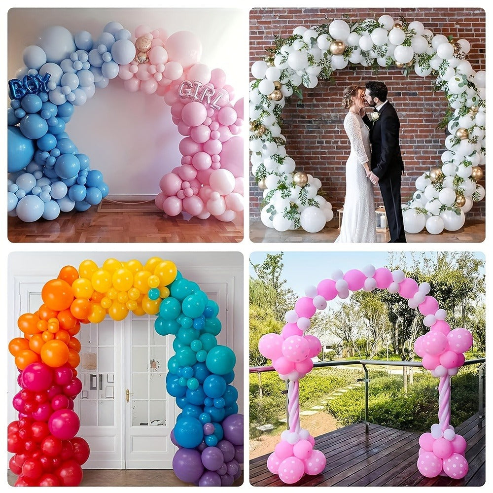 Balloon Arch Kit with Base Stand – Adjustable Floor Arch Stand, Water Fillable Base, Pump & Clips Included