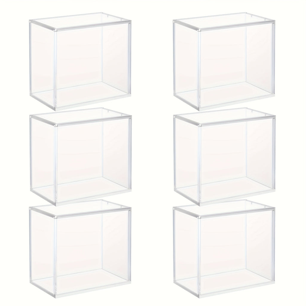 Acrylic Booster Box Display Case with Magnetic Lid, Thick 5mm Clear Storage for Pokemon TCG Card Collectors